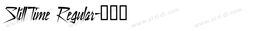 StillTime Regular字体转换